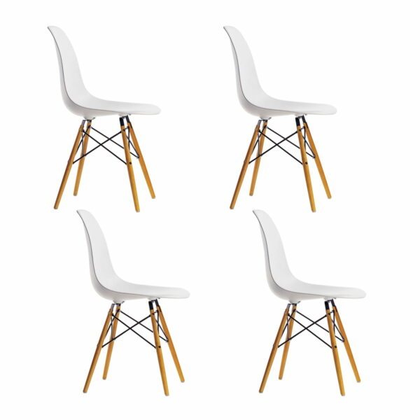 Vitra - Aktionsset Eames Plastic Side Chair DSW 4er-Set