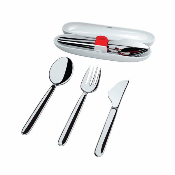 Alessi - Food à Porter Reisebesteck mit Etui