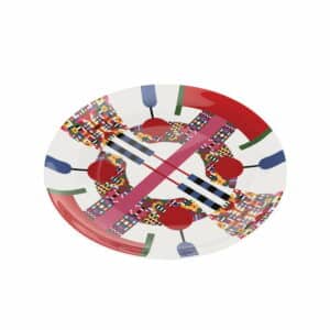 Alessi - Holyhedrics Gebäckplatte aus Porzellan