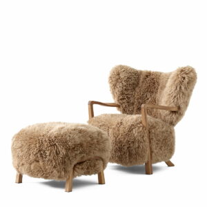 &Tradition - Wulff Lounge Chair ATD2 & Wulff Pouf ATD3