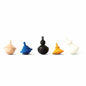 Areaware - Spinning Tops Holzkreisel (5er-Set)