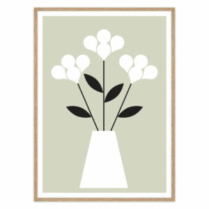 artvoll - Blumen Poster mit Rahmen