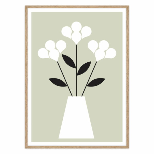artvoll - Blumen Poster mit Rahmen