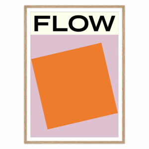 artvoll - Flow Poster mit Rahmen by Marina Lewandowska