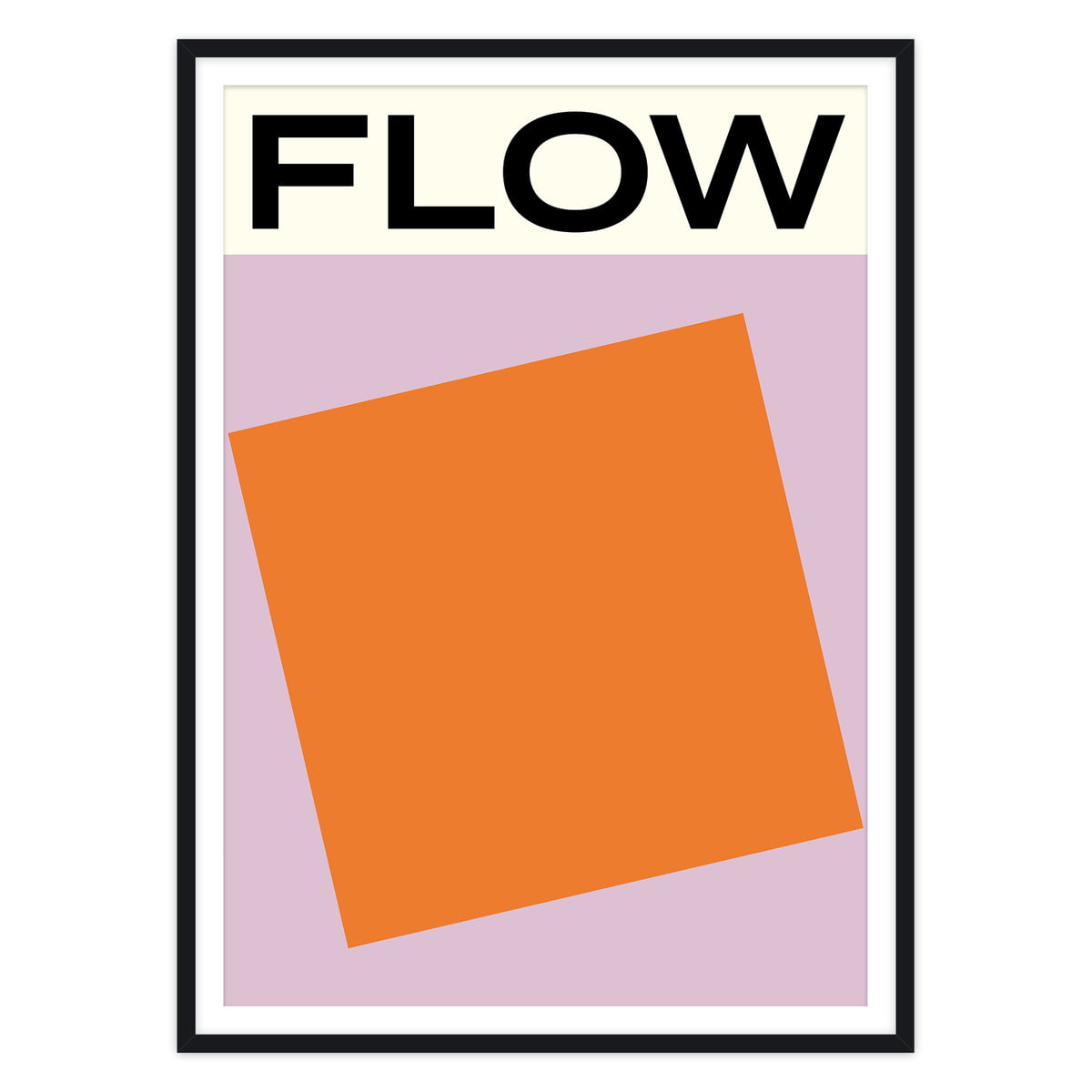 artvoll - Flow Poster mit Rahmen by Marina Lewandowska