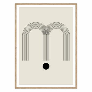 artvoll - Graphic Arches M Poster mit Rahmen