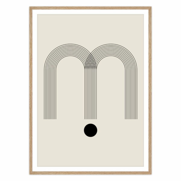 artvoll - Graphic Arches M Poster mit Rahmen