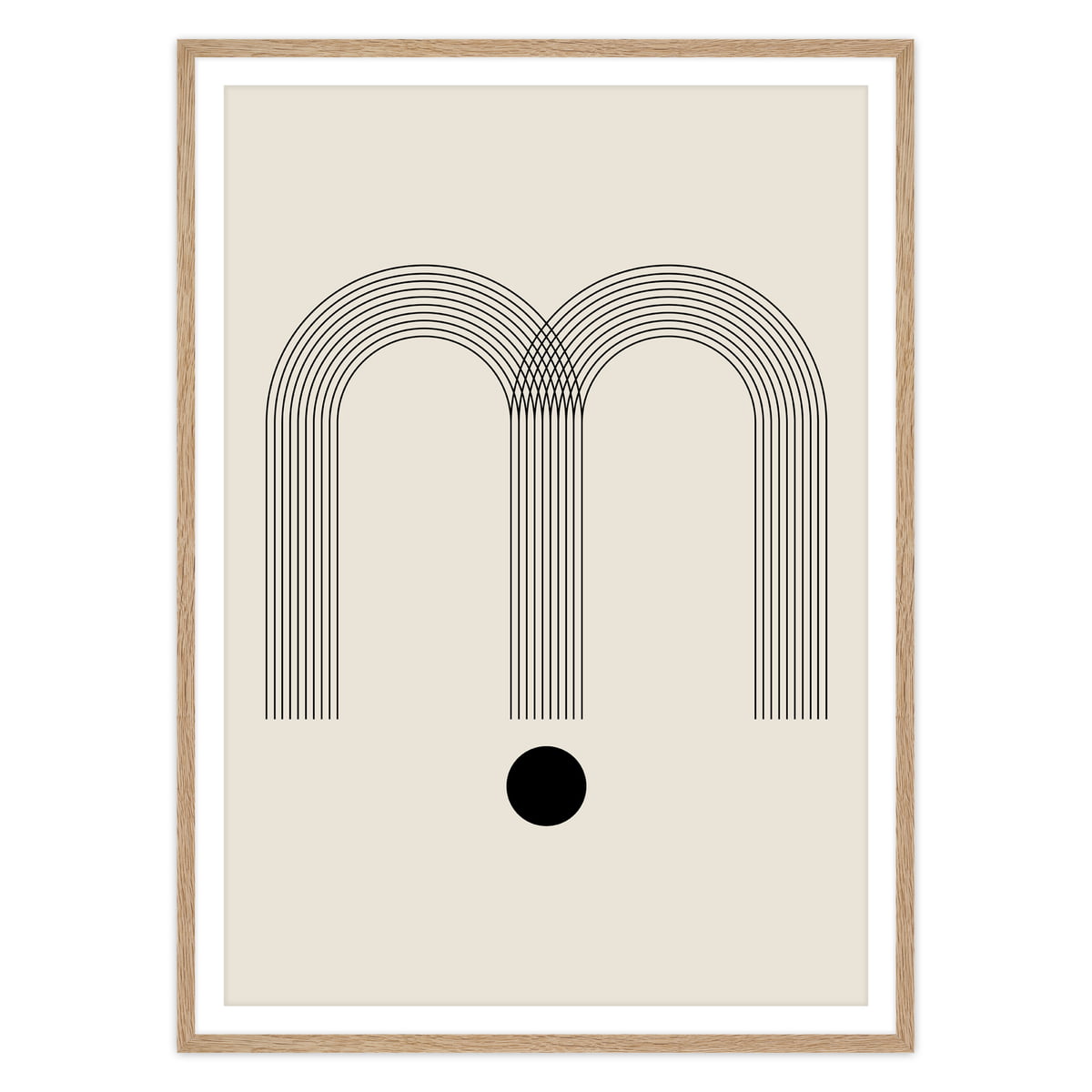 artvoll - Graphic Arches M Poster mit Rahmen