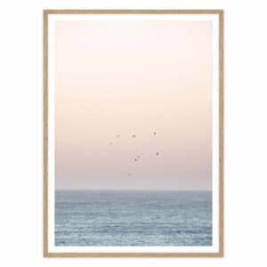 artvoll - Sunset on the Horizon Poster mit Rahmen