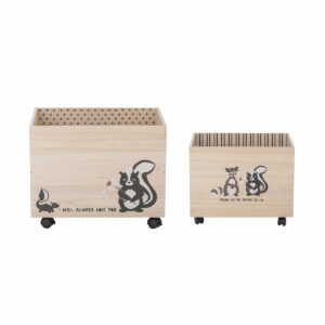 Bloomingville - Nonni Aufbewahrungsbox mit Rollen