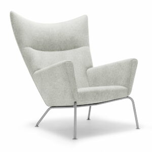 Carl Hansen - CH445 Wingchair / Divina Melange 2 hellgrau (120)