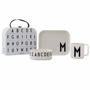 Design Letters - Kindergeschirr-Set inkl. Koffer