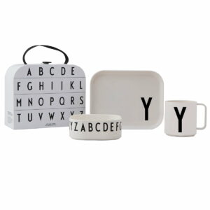 Design Letters - Kindergeschirr-Set inkl. Koffer