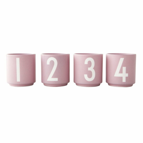 Design Letters - Porzellan Mini-Becher (4er-Set)