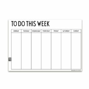 Design Letters - Weekly Planner A4 (Sprache: Englisch)