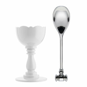 Alessi - Dressed Eierbecher und Eierlöffel