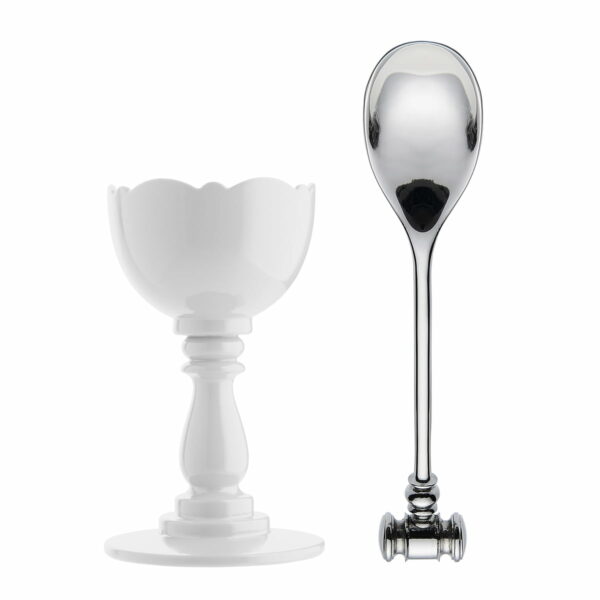 Alessi - Dressed Eierbecher und Eierlöffel