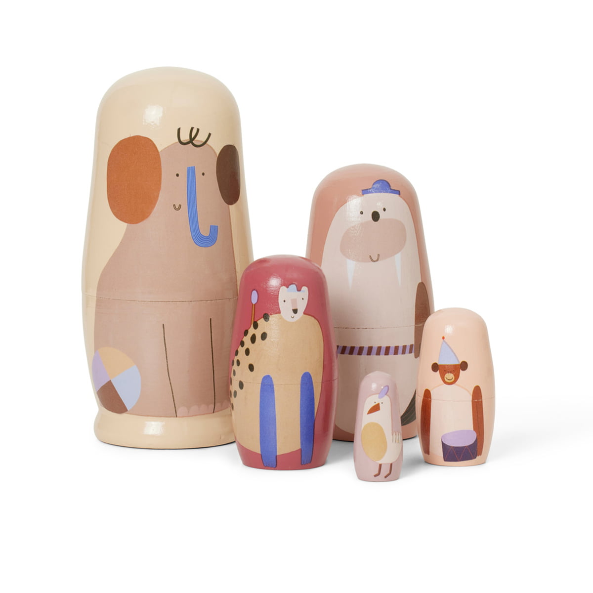 ferm LIVING - Critter Matroschka Puppen