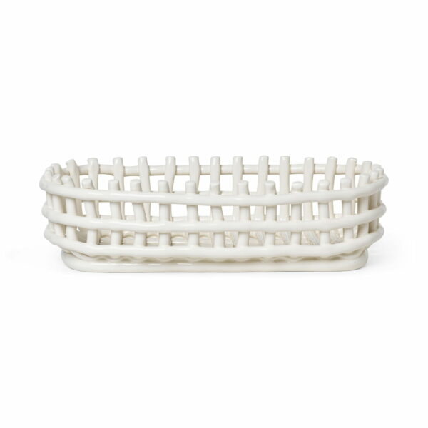 ferm LIVING - Keramik Korb oval