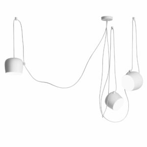 Flos - AIM LED-Pendelleuchten-Set (3 Pendelleuchten + Vielfach-Rosette)