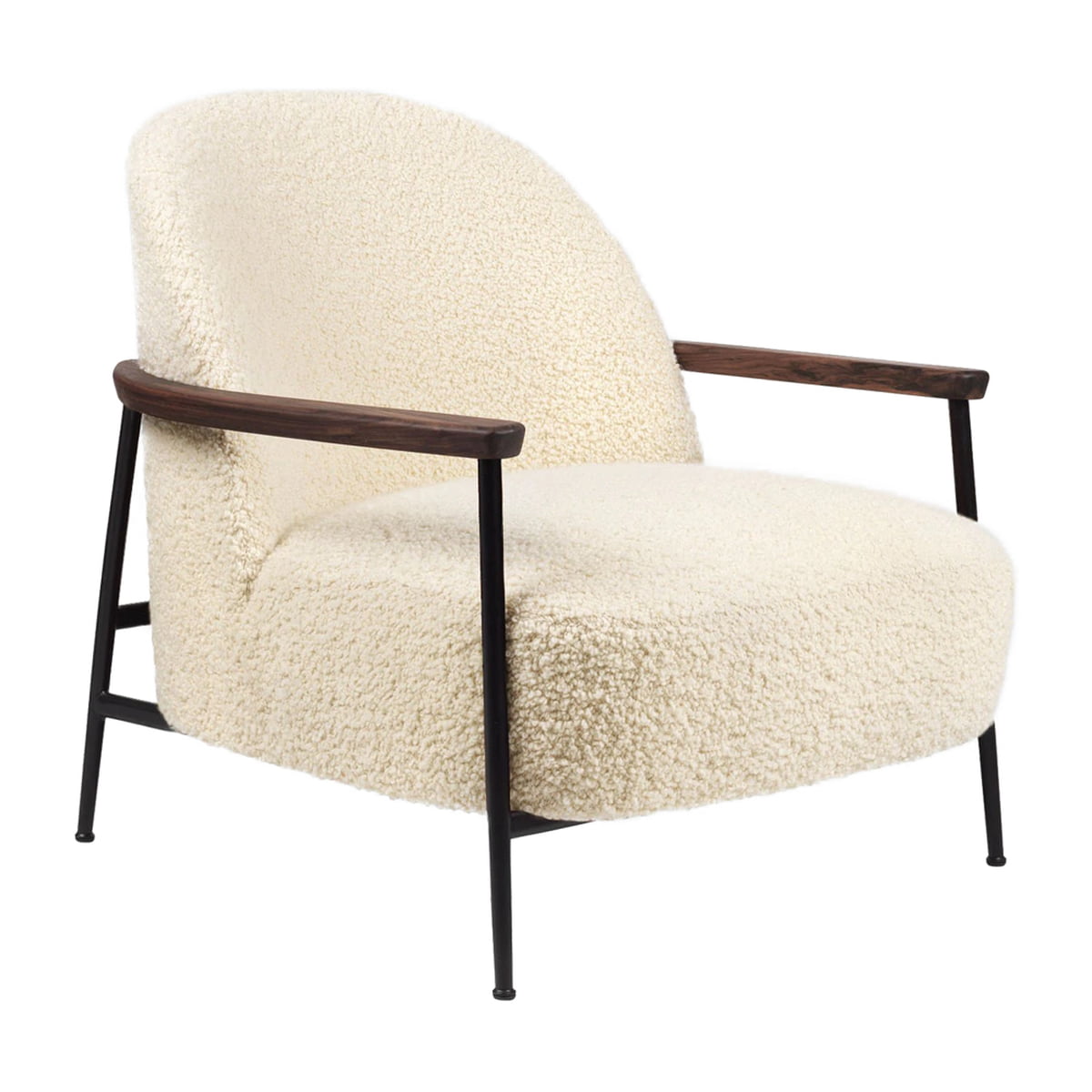 Gubi - Sejour Lounge Chair mit Armlehnen