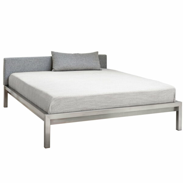 Hans Hansen - Pure Bett 160 x 200 cm (inkl. Polsterkopfteil Velito grau)