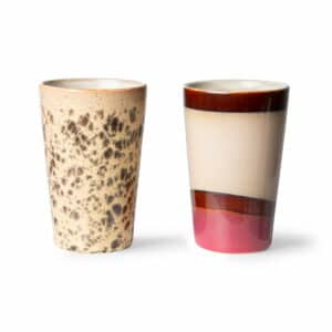 HKliving - 70's Teebecher Set (2er-Set) 475 ml