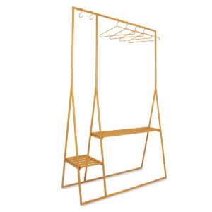 HKliving - Garderobe mit Kleiderbügeln und Garderobenhaken