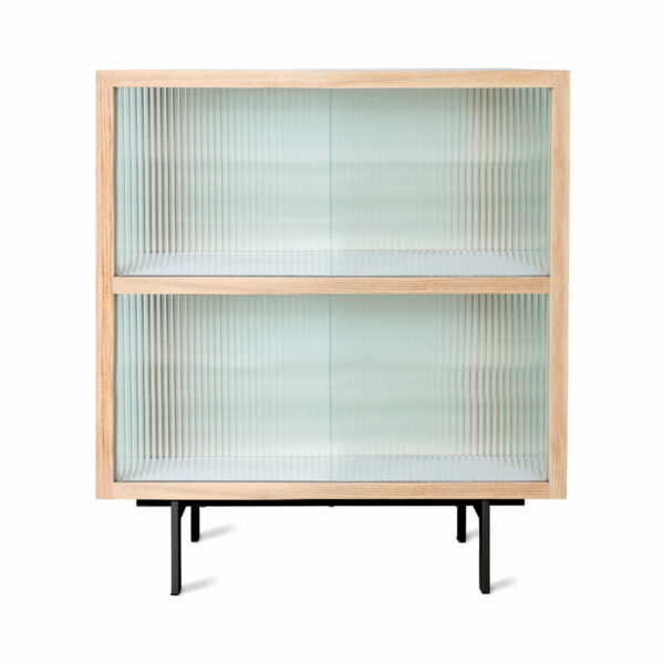 HKliving - Schrank mit geripptem Glas