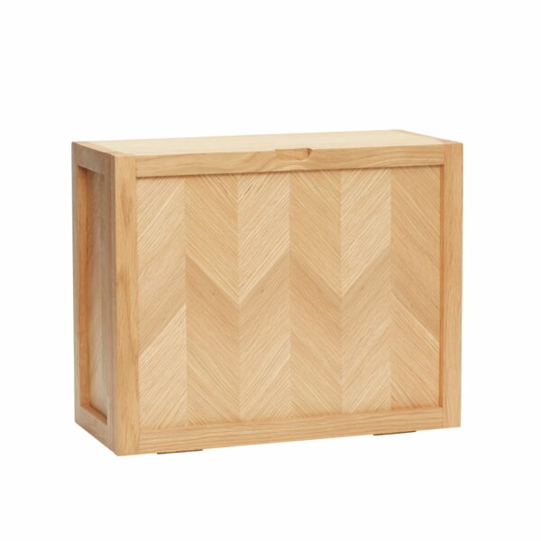 Hübsch Interior - Schuhschrank mit Fischgrätenoptik