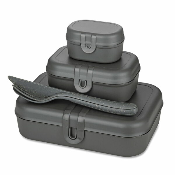 Koziol - Pascal Ready Lunchbox-Set mit Klikk Besteck