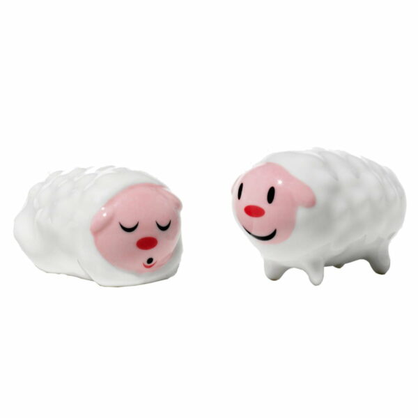 A di Alessi - Tiny little sheeps Krippenfiguren (2er Set)