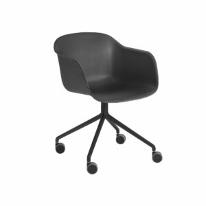 Muuto - Fiber Armchair Swivel mit Rollen