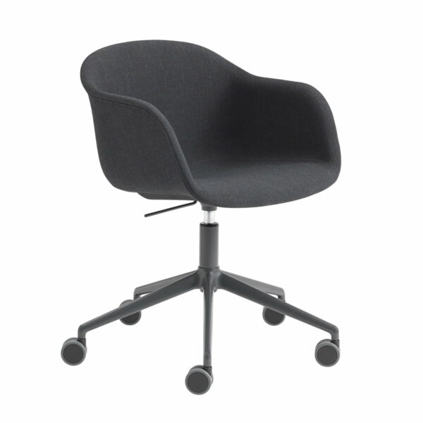 Muuto - Fiber Büro-Armlehnstuhl Swivel Base