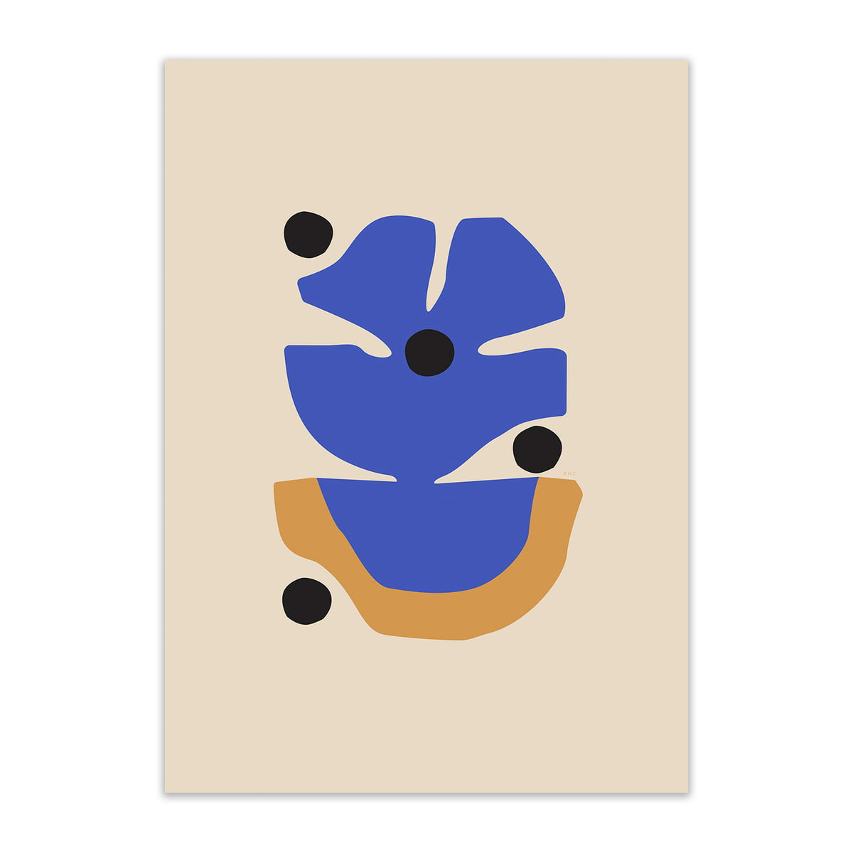 Paper Collective - Flor Azul Poster