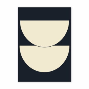 Paper Collective - Half Circles I Poster