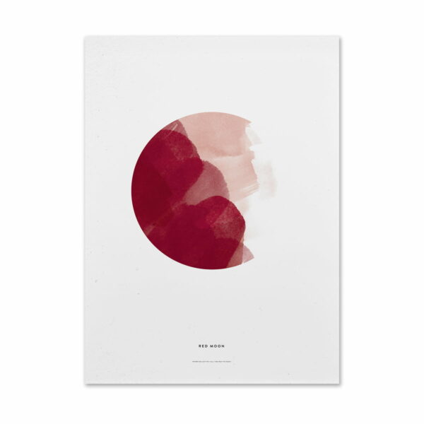 Paper Collective - Red Moon Poster