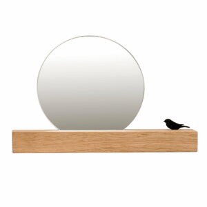 Raumgestalt - Spiegel mit Vogel Ø 25 cm