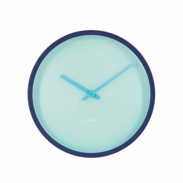 Remember - Wanduhr Aqua