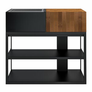 Röshults - Open Kitchen 100 BBQ Kombi Holzkohlegrill mit Schneideblock