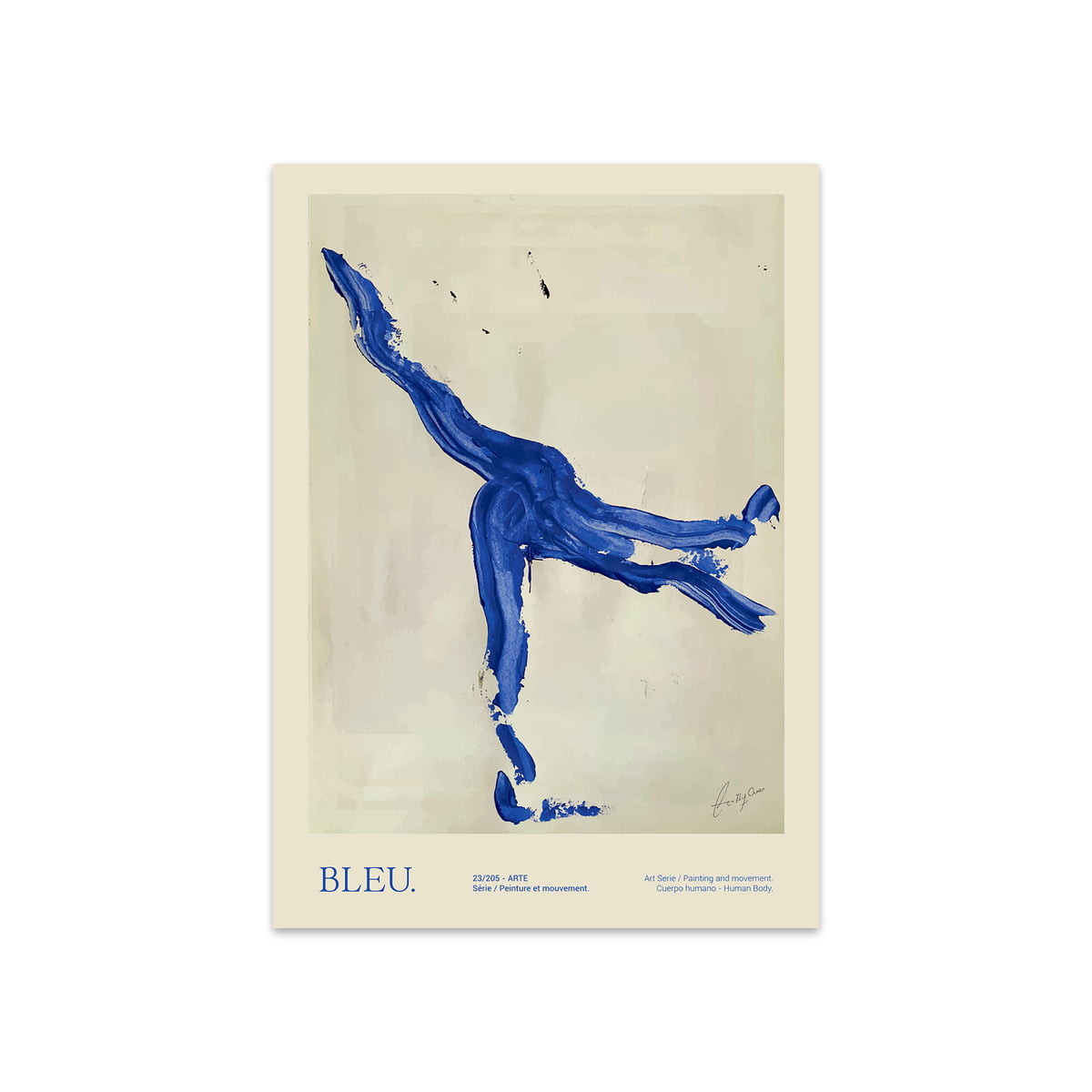 The Poster Club - Bleu von Lucrecia Rey Caro