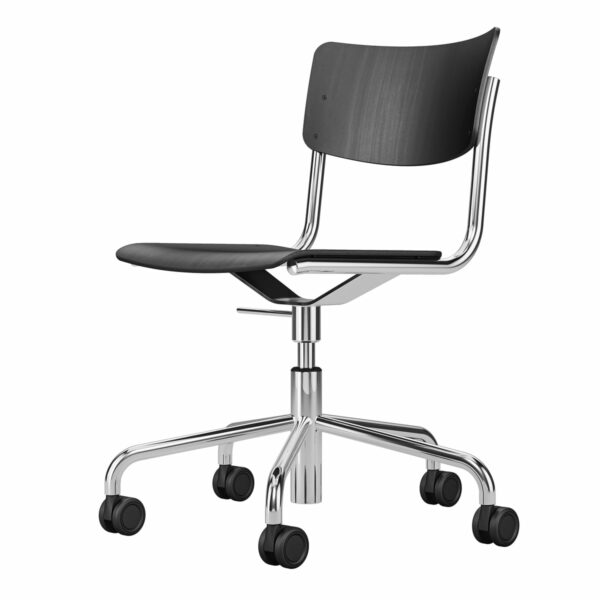 Thonet - S 43 DR Bürostuhl Fünfsterngestell mit Rollen